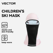VECTOR Bērnu ziemas riteņbraukšanas maska Flīsa, termiska, saglabā siltumu, vēja necaurlaidīga riteņbraukšanas sejas maska Balaclava slēpošanas maska makšķerēšanai slēpošanas cepure