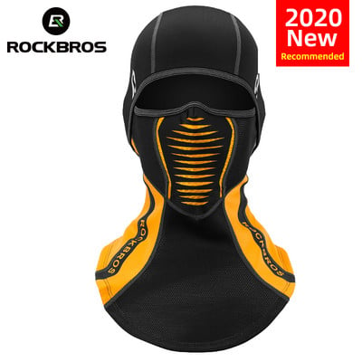 ROCKBROS Ski Mask Thermal Face Shield Windproof Snowboard Scarfs Neck Warmer Winter Sports Headgear Balaclava Cycling Face Mask