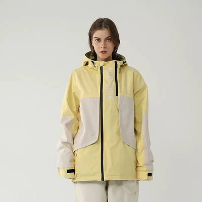 Jachetă de schi de top de iarnă pentru femei Jachetă de snowboard sport în aer liber pentru bărbați Costum de schi impermeabil, rezistent la vânt, haină cu glugă, groasă, caldă