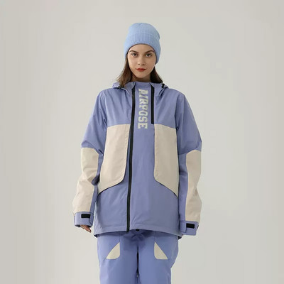 Jachetă de schi de top de iarnă pentru femei Jachetă de snowboard sport în aer liber pentru bărbați Costum de schi impermeabil, rezistent la vânt, haină cu glugă, groasă, caldă
