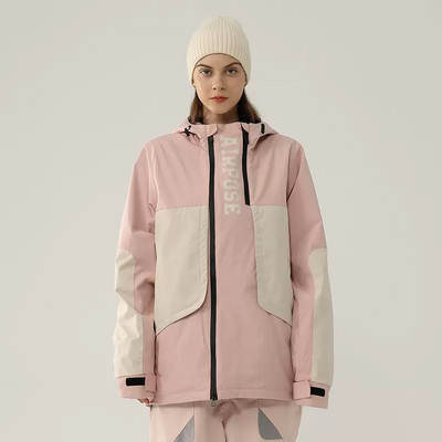 Jachetă de schi de top de iarnă pentru femei Jachetă de snowboard sport în aer liber pentru bărbați Costum de schi impermeabil, rezistent la vânt, haină cu glugă, groasă, caldă