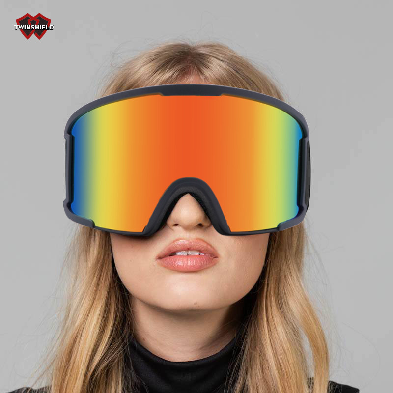 Noi ochelari de schi anti-ceață cu strat dublu burete Ochelari de schi cu cadru mare Ochelari de schi pentru bărbați și femei în aer liber Ochelari de snowboard pentru alpinism