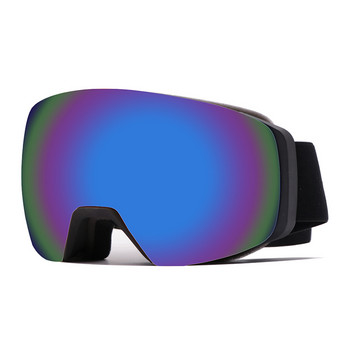 2021 Зимни ски очила Сменяеми магнитни лещи против замъгляване огледало за сняг UV400 възрастни мъже жени двойна дъска на открито каране на ски Goggl