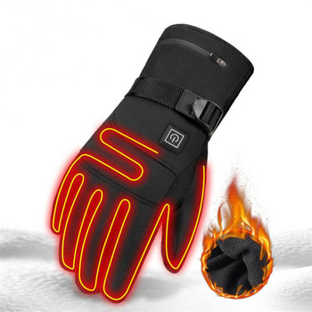 Ηλεκτρικά θερμαντικά γάντια Usb Αντιολισθητική οθόνη αφής Γάντια θερμά αντιανεμικά ποδηλασίας Snowboard Γάντια για σκι Χειμερινό θερμικό γάντι