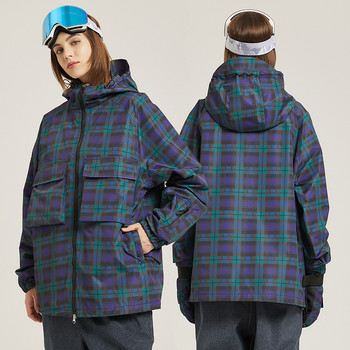 Μπουφάν σκι Νέα μπλουζάκια Γυναικεία Ανδρικά Μπουφάν Snowboard για εξωτερικούς χώρους Κοστούμια για σκι Παχύ ζεστά χειμωνιάτικα παλτά Αντιανεμικά αδιάβροχα