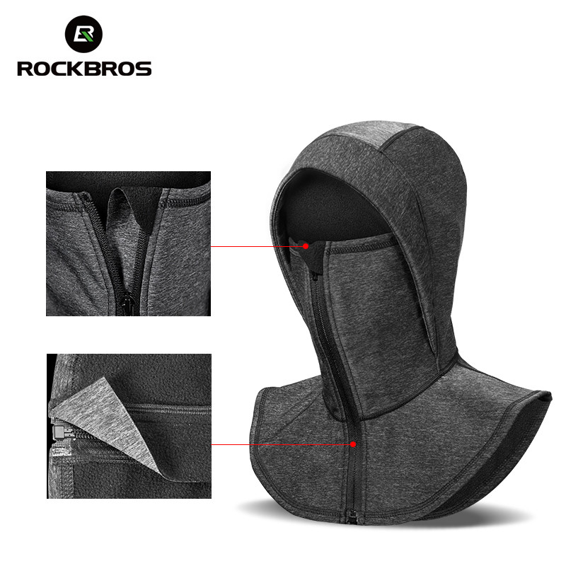 ROCKBROS Vjetrootporno termo flis Pokrivala za glavu Skijaški naprsnici Snowboard Toplija maska za lice Pokrivala za snježne sportove Oprema za šešire za skijanje