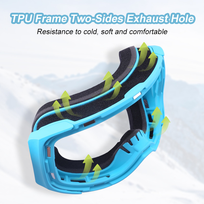 PHMAX Mágneses hószemüvegek Szélálló Snowboard Szemüvegek Mágneses Motorosszánok Síszemüvegek Snow Sí Sport Snowboard Szemüvegek