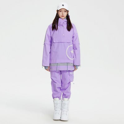 Nova skijaška odijela za 2022. Ženska zadebljana vodootporna jakna za daskanje na otvorenom Kombinezon Hlače za snijeg Skijaški komplet Zimska odjeća plus pamuk