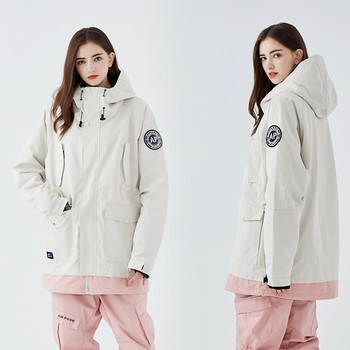 Νέα μπουφάν σκι Γυναικείες ανδρικές μπλούζες για εξωτερικούς χώρους Μπουφάν Snowboard Αντιανεμικό αδιάβροχο κοστούμι σκι Ζεστό αναπνεύσιμο χειμωνιάτικο παλτό