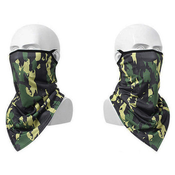 Tactical Winter Ski Scarf Tube Camo Fleece Face Cover Mask Κασκόλ Στρατιωτικό τρίγωνο Bandana Αντιανεμική γκέτα λαιμού Ανδρικά Γυναικεία
