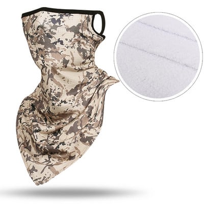 Taktinis žiemos slidinėjimo šalikas vamzdis Camo vilnos veidą dengiantis kaukė Šalikas Karinis trikampis bandana vėjui atsparus kaklo getras vyrams, moterims