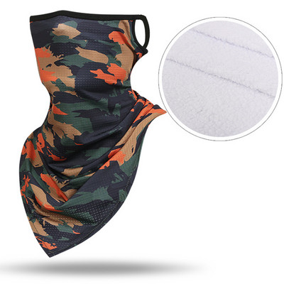 Taktinis žiemos slidinėjimo šalikas vamzdis Camo vilnos veidą dengiantis kaukė Šalikas Karinis trikampis bandana vėjui atsparus kaklo getras vyrams, moterims