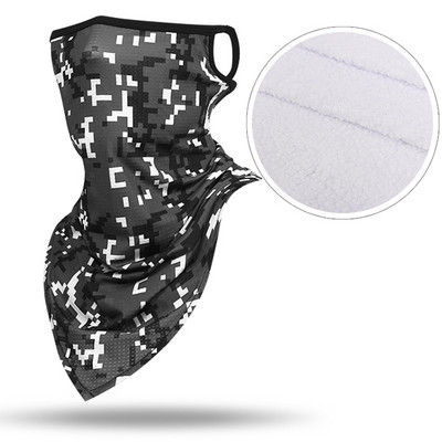 Taktinis žiemos slidinėjimo šalikas vamzdis Camo vilnos veidą dengiantis kaukė Šalikas Karinis trikampis bandana vėjui atsparus kaklo getras vyrams, moterims