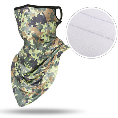 Taktinis žiemos slidinėjimo šalikas vamzdis Camo vilnos veidą dengiantis kaukė Šalikas Karinis trikampis bandana vėjui atsparus kaklo getras vyrams, moterims