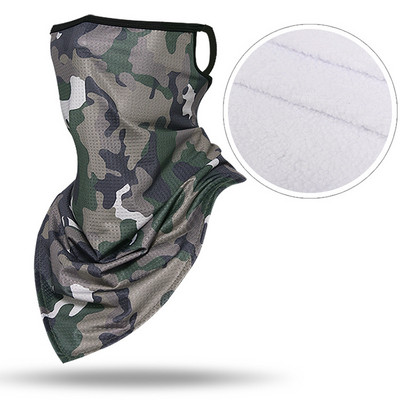 Taktinis žiemos slidinėjimo šalikas vamzdis Camo vilnos veidą dengiantis kaukė Šalikas Karinis trikampis bandana vėjui atsparus kaklo getras vyrams, moterims