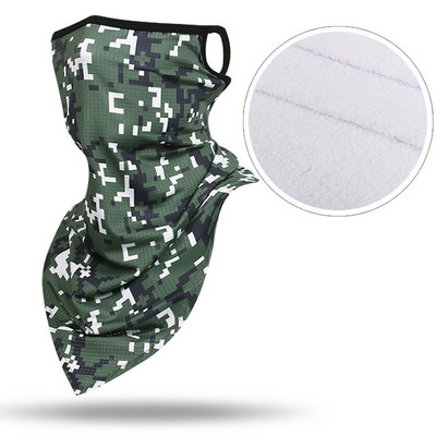 Taktinis žiemos slidinėjimo šalikas vamzdis Camo vilnos veidą dengiantis kaukė Šalikas Karinis trikampis bandana vėjui atsparus kaklo getras vyrams, moterims