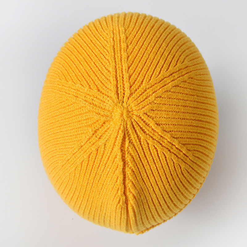 Slidinėjimo kepuraitė Žieminė mezgimo kepurė Moteriška Vienspalvė Šilta Ausų Apsauginė Skrybėlė Vyriška Lauko Dviračių Vilnonė Skrybėlė Laisvalaikės Beanies Trikotažo kepurė