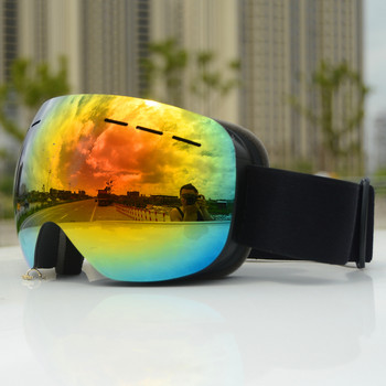 UV400 Αντιθαμβωτικά γυαλιά σκι διπλών στρώσεων Γυαλιά σκι Μάσκα μεγάλου φακού Γυαλιά για σκι Snow Snowboard Γυαλιά καθρέφτη Polarize Ανδρικά γυαλιά