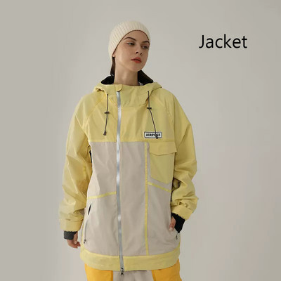 Jachetă de schi de iarnă nouă, de top, femei, bărbați, sport în aer liber, jachetă de snowboard, costum de schi cald, rezistent la vânt, haină cu glugă, îmbrăcăminte