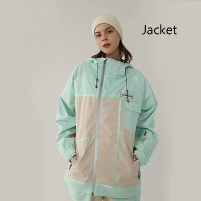 Jachetă de schi de iarnă nouă, de top, femei, bărbați, sport în aer liber, jachetă de snowboard, costum de schi cald, rezistent la vânt, haină cu glugă, îmbrăcăminte