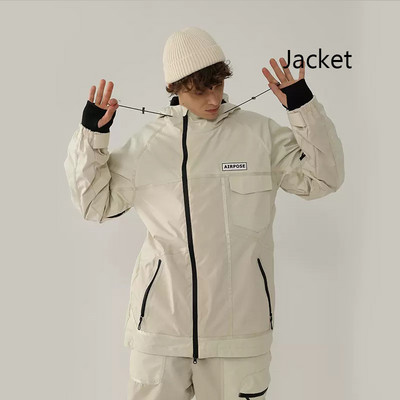 Jachetă de schi de iarnă nouă, de top, femei, bărbați, sport în aer liber, jachetă de snowboard, costum de schi cald, rezistent la vânt, haină cu glugă, îmbrăcăminte