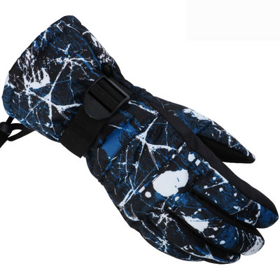 Žiemos profesionalios slidinėjimo pirštinės mergaitėms berniukams, suaugusiems, vandeniui atsparios šiltos pirštinės sniegui vaikams, vėjui atsparios slidinėjimo snieglenčių pirštinėms