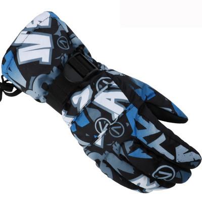 Žiemos profesionalios slidinėjimo pirštinės mergaitėms berniukams, suaugusiems, vandeniui atsparios šiltos pirštinės sniegui vaikams, vėjui atsparios slidinėjimo snieglenčių pirštinėms