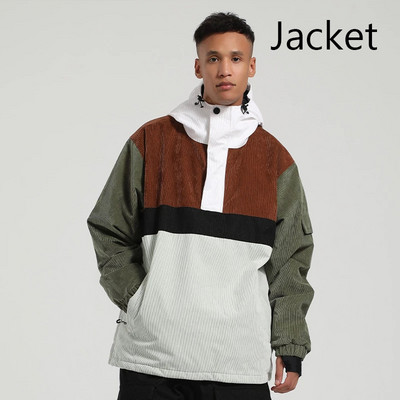 2023 m. Naujos žieminės slidinėjimo striukės Velvetas lauko sportinis snieglenčių kostiumas Vyriški moteriški drabužiai su gobtuvu, neperšlampami vėjui ir vandeniui