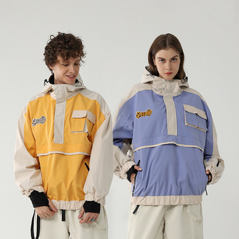 Χειμώνας 2023 Νέο κορυφαίο μπουφάν για σκι Γυναικεία ανδρικά αθλητικά μπουφάν για σνόουμπορντ Αδιάβροχη στολή σκι με κουκούλα Ζεστή στολή χιονιού