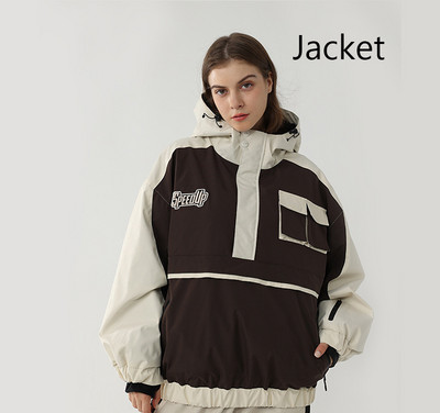 2023 m. žiemos nauja viršutinė slidinėjimo striukė, moteriška, vyriška lauko sportinė snieglenčių striukė, atspari vėjui, vandeniui atspari gobtuvui, šiltas sniego kostiumas