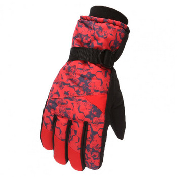 1 ζεύγος χρήσιμα γάντια ιππασίας Ρυθμιζόμενα γάντια σκι με μάνδαλα Ανθεκτικά στη χρήση Ζεστά προστατευτικά χεριών Αθλητικά γάντια κατά των γρατσουνιών