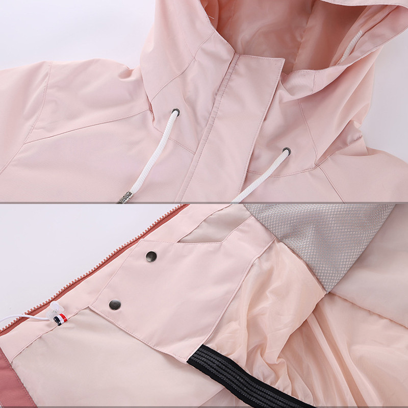 Nauja viršutinė moterų slidinėjimo striukė Lauko sportinė dviračių sportinė snieglenčių striukė Slidinėjimo kostiumas Žieminiai drabužiai Sujungimo paltas Atsparus vėjui ir vandeniui