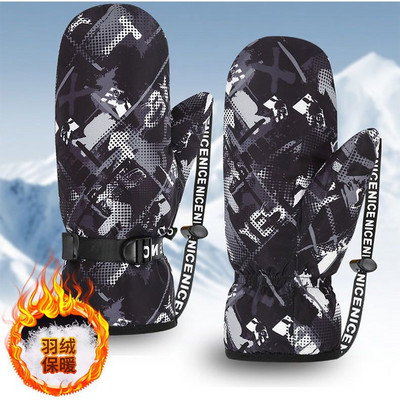 Naujos Vyriškos / Moteriškos Anties Palmės Sušildykite Slidinėjimo pirštinės lauke Žiemą Atsparios Vandeniui Plius Aksominės jodinėjimo pirštinės