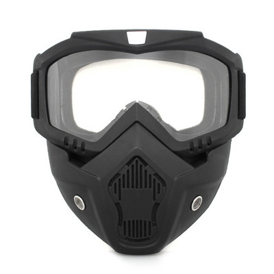 Ochelari de schi Mască de schi snowboard unisex moto de zăpadă Ochelari de protecție pentru motocross antivânt Ochelari de protecție cu filtru bucal