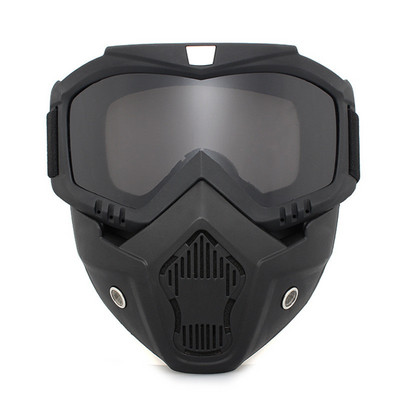 Ochelari de schi Mască de schi snowboard unisex moto de zăpadă Ochelari de protecție pentru motocross antivânt Ochelari de protecție cu filtru bucal
