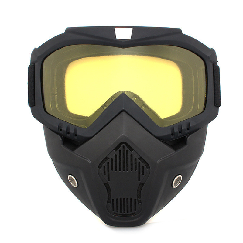 Ochelari de schi Mască de schi snowboard unisex moto de zăpadă Ochelari de protecție pentru motocross antivânt Ochelari de protecție cu filtru bucal