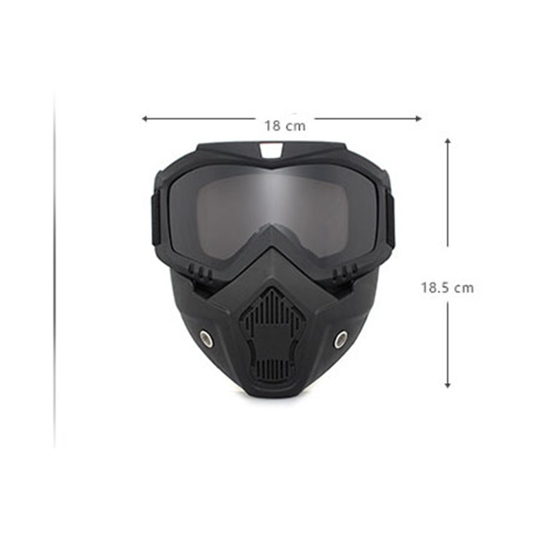 Ochelari de schi Mască de schi snowboard unisex moto de zăpadă Ochelari de protecție pentru motocross antivânt Ochelari de protecție cu filtru bucal