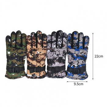1 ζευγάρι γάντια σκι Διατηρούνται ζεστά Καλά τοποθετημένα αντιανεμικά γάντια σκι, ανθεκτικά στη φθορά, Γάντια εξωτερικού χώρου για σκι