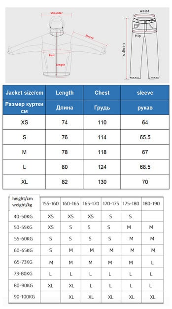 Μόδα Χειμώνας Ανδρικά Γυναικεία Ενδύματα σκι Ζευγάρι Αντιανεμικό Ζεστό Χοντρό Μπουφάν για Σκι Σνόουμπορντ Ρούχα Μπουφάν με κουκούλα χιονιού