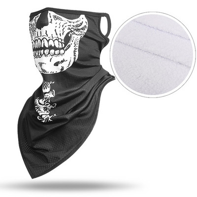 Kaukolė 3D žieminė vilna snieglenčių šalikas Veido dangtelis dviračių kaukė Šalikai karinis trikampis bandana vėjui atsparus kaklo getras Balaclava