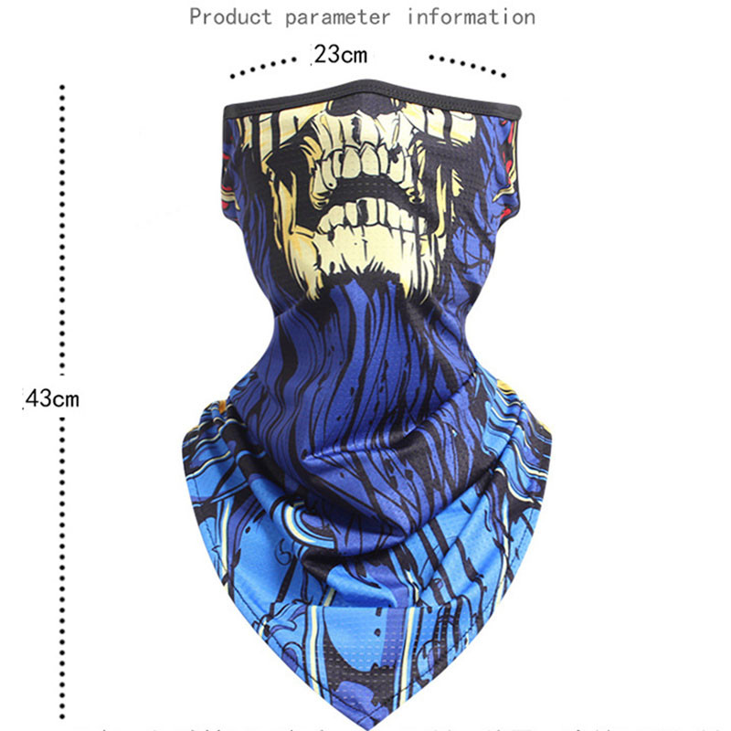 Kaukolė 3D žieminė vilna snieglenčių šalikas Veido dangtelis dviračių kaukė Šalikai karinis trikampis bandana vėjui atsparus kaklo getras Balaclava