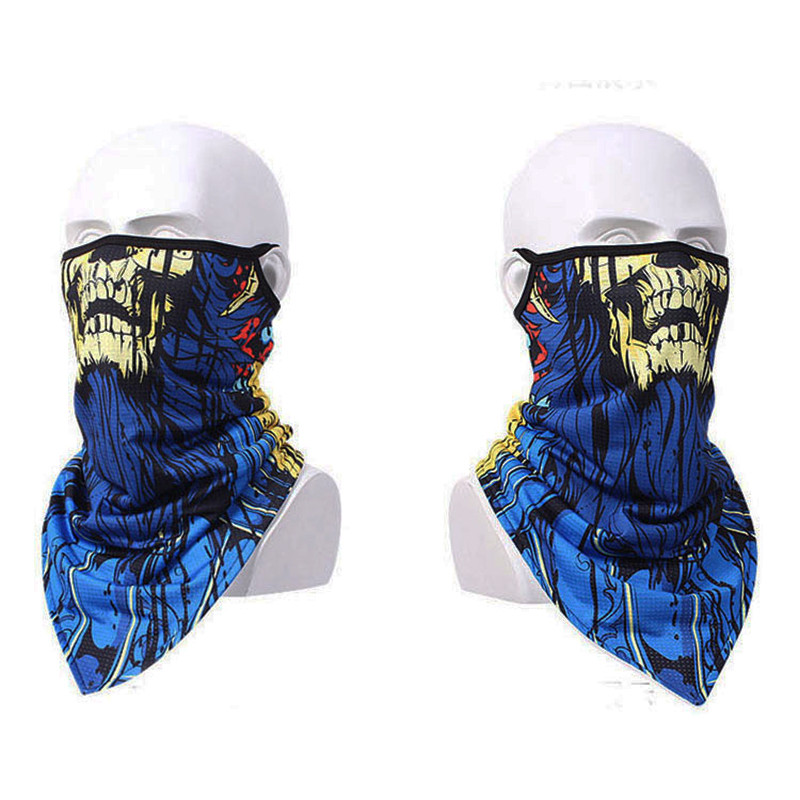 Kaukolė 3D žieminė vilna snieglenčių šalikas Veido dangtelis dviračių kaukė Šalikai karinis trikampis bandana vėjui atsparus kaklo getras Balaclava