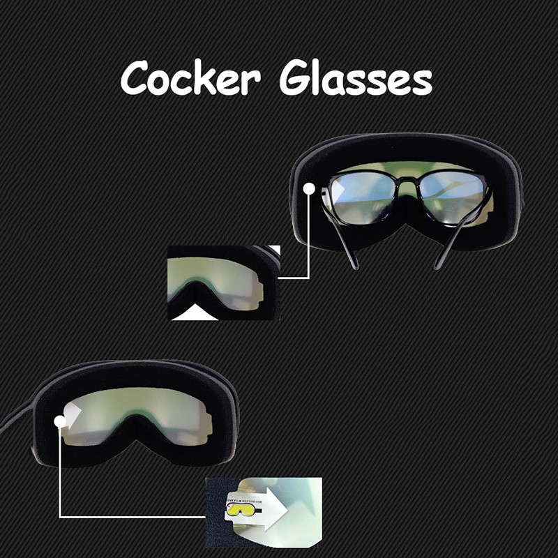 Žieminiai šilti slidinėjimo akiniai Vyriški dvisluoksniai lęšiai nuo rasojimo UV400 vėjui atsparūs sportiniai lauko akiniai, moteriški sniego slidinėjimo akiniai