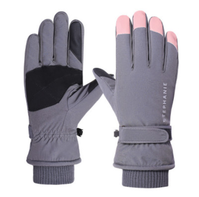 Lauko slidinėjimo pirštinės moterims šiltos žiemą sutirštintos vėjui nepralaidus vandeniui atsparus liečiamas ekranas sportinės medvilnės pirštinės laipiojimui