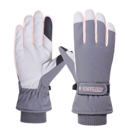 Lauko slidinėjimo pirštinės moterims šiltos žiemą sutirštintos vėjui nepralaidus vandeniui atsparus liečiamas ekranas sportinės medvilnės pirštinės laipiojimui