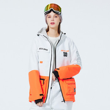 Νέα μπουφάν σκι για άντρες και γυναίκες αντιανεμικό ζεστό και παχύρρευστο κορεάτικο μπουφάν σκι Μονό και διπλό σκι Μακρά στολή σκι