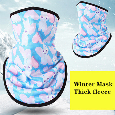 Žieminė vilna slidinėjimo skara dviračių snieglenčių įranga Bandana galvos apdangalai 3D kaukė Kaklas trikampis dviratis storas šiltas moteriškas vyriškas seilinukai