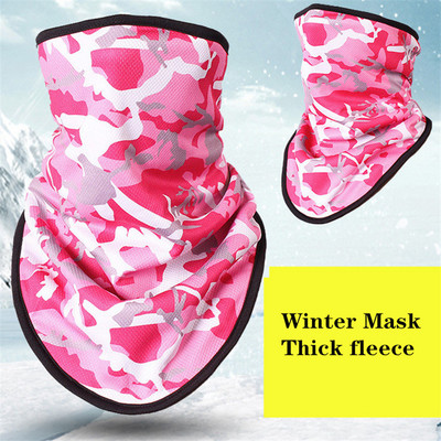 Žieminė vilna slidinėjimo skara dviračių snieglenčių įranga Bandana galvos apdangalai 3D kaukė Kaklas trikampis dviratis storas šiltas moteriškas vyriškas seilinukai
