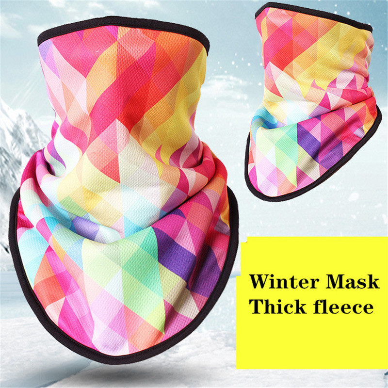 Žieminė vilna slidinėjimo skara dviračių snieglenčių įranga Bandana galvos apdangalai 3D kaukė Kaklas trikampis dviratis storas šiltas moteriškas vyriškas seilinukai