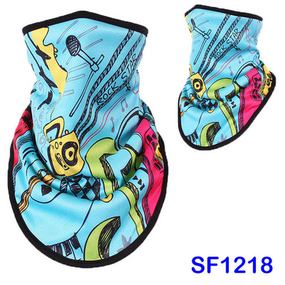 WildSurfer Vyrų Žiemos Slidinėjimo Seilinukai Moteriški Slidinėjimo Veido Kaukė Snieglentės Šildytuvas Polar Fleece Šalikas 3D Spausdintas Unisex Trikampis Šalikas J47